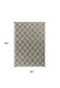 5' X 7' Dark Gray and Ivory Wool Diamond Hand Woven Berber Area Rug