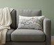 14" X 24" Cream Pittsburgh Daylight Skyline Lumbar Decorative Pillow