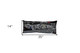 14" X 35" Dark Gray And White Nighttime Skyline Lumbar Decorative Pillow