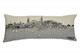 14" X 35" Cream Charleston Daylight Skyline Lumbar Decorative Pillow