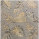 5' X 8' Gray And Taupe Wool Botanical Leaves Hand Tufted Area Rug