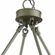 Brass Candle Style Multi Light Metal Dimmable Chandelier