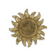 7" Gold Sunburst Cast Iron Handmade Vanity Tray