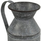 11" Gray Metal Jug Vase