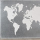 25" X 34" Brown and Gray Wood and Metal World Map Hanging Dimensional Sculpture