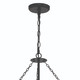 Black And Gold Candle Style Ten Light Metal Dimmable Chandelier