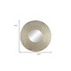 31" Silver Round Dimensional Thick Frame Accent Mirror