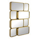 32" Gold Iron Framed Accent Mirror