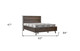 Dark Brown Solid Wood Queen With Two Drawers Bed Frame