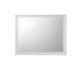 36" White Wood Framed Mounted Dresser Mirror