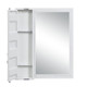 32" White Metal Framed Mounted Dresser Mirror