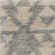 8' X 13' Ivory And Gray Geometric Area Rug