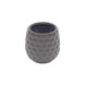 Gray Ceramic 15 Ounce Round Distressed Pot Planter