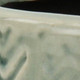 Green Ceramic 16 Ounce Geometric Round Distressed Pot Planter
