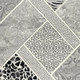 8' X 11' Grey Geometric Power Loom Stain Resistant Area Rug