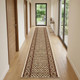 20' Beige And Ivory Oriental Runner Rug