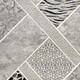 7' X 9' Grey Geometric Power Loom Stain Resistant Area Rug