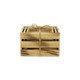 Set of Three Brown Nesting Solid Wood Crate