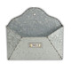 12" Gray Galvanized Metal Paper Organizer