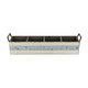 19" Antiqued White Galvanized Solid Wood And Metal Organizing Box