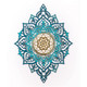 Turquoise And Gold Solid Wood Geometric Shapes Wall Decor