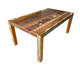 72" Brown Solid Wood Dining Table