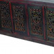 101" Brown and Green Solid Wood Buffet Table with Six Doors