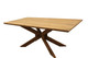 79" Natural Solid Wood Pedestal Base Dining Table