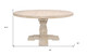 58" Natural Rounded Solid Wood Pedestal Base Dining Table