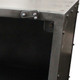 20" Silver Metal Accent Cabinet With Two Shelves