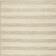 8' X 10' Ivory And White Wool Striped Hand Woven Area Rug