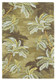 8' X 10' Moss Green And Yellow Wool Tropical Botanical Hand Tufted Area Rug