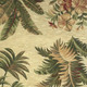 8' X 10' Ivory Green And Brown Wool Tropical Botanical Hand Tufted Area Rug