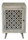 30" Gray Solid Wood Nightstand