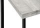 25" Gray and Black Distressed Wood and Iron End Table