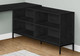 60" Black L Shape Computer Desk With Three Drawers
