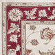 9' X 12' Red And Ivory Floral Medallion Area Rug