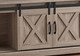 59" Deep Taupe Cabinet Enclosed Storage TV Stand
