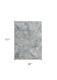 8' X 10' Blue Gray Abstract Power Loom Area Rug