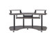 71" Dark Gray and Black Music Recording Studio Desk
