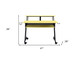 47" Yellow and Black Computer Desk