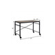 47" Brown and Black Writing Desk