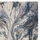 10' X 13' Blue And Gray Abstract Area Rug