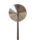 Nickel Bulb Two Light Metal Chandelier
