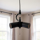 Black Bulb Three Light Metal Chandelier