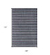9' X 12' Blue And Black Hand Loomed Area Rug