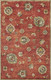 3' X 5' Sienna Gold And Green New Zealand Lambs Wool Floral Vines Hand Tufted Area Rug