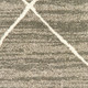8' X 10' Grey And Ivory Geometric Power Loom Stain Resistant Area Rug