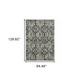 8' X 11' Charcoal And Gray Oriental Distressed Area Rug