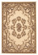 5' X 8' Beige And Brown Floral Medallion Area Rug